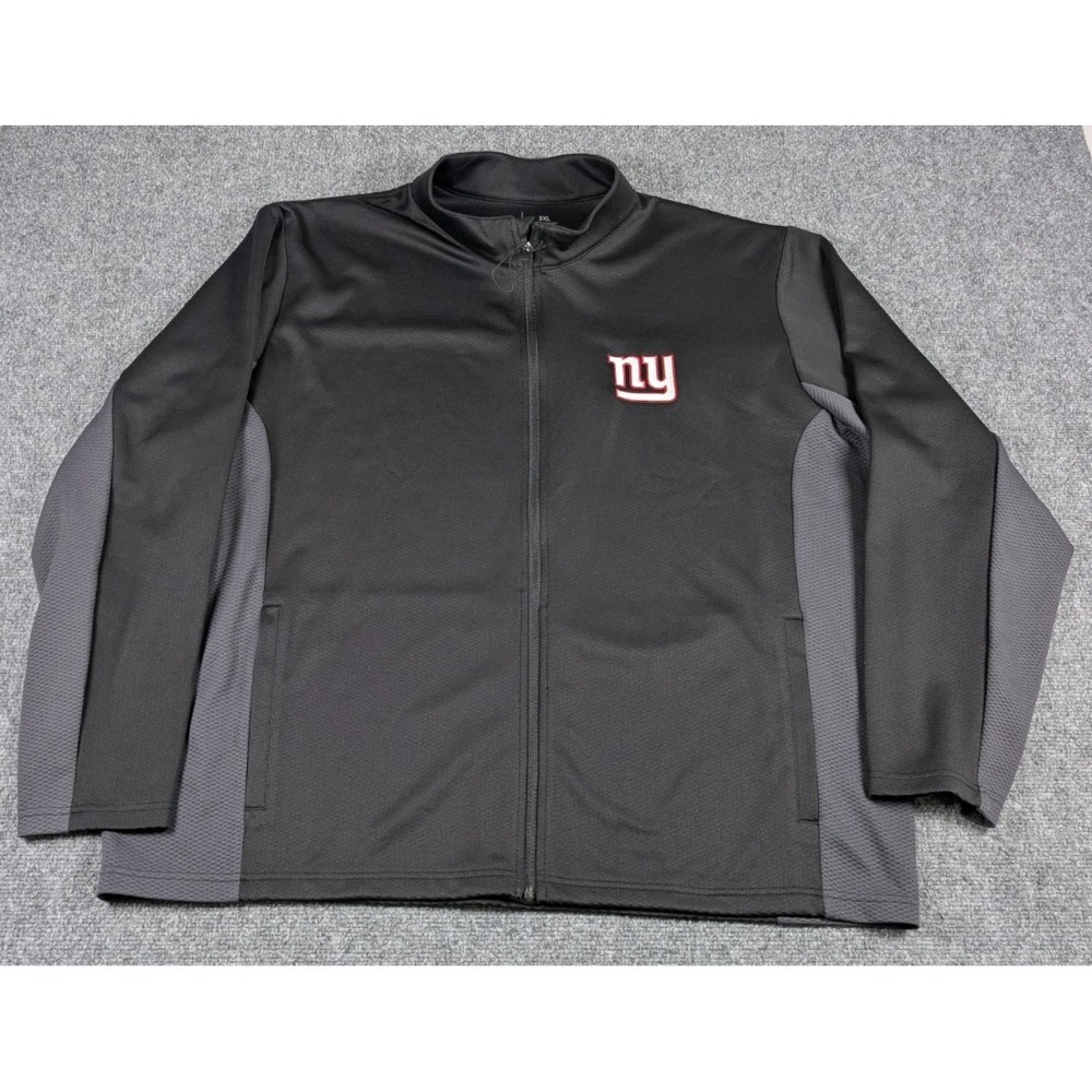New York Giants Antigua 1/4 Zip Pullover Mens‎ 3XL Black Football NFL NWOT